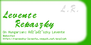 levente repaszky business card